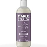 Sage and Rosemary Shampoo Sulfate Free - Sage Oil Clarifying Shampoo for Build Up and Scalp Moisturizer - Oily Hair Shampoo for Greasy Hair and Dry Scalp Treatment with Essential Oils for Hair