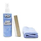 ShoeAnew Shoe Cleaning Kit for Cleaning Sneakers, Leather, White Shoes, Fabric, and More - with Cleaning Spray 8oz, Nylon Brush, Microfiber Shoe Cloth