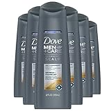 Dove Men+Care Dermacare Scalp 2 in 1 Shampoo and Conditioner Dryness + Itch Relief 12 Fl Oz (Pack of 6)