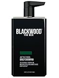 Blackwood For Men Active Man Daily Shampoo for Oily Hair or Scalp Thinning Hair or Hair Loss Premium Pump 8.92 Oz Paraben-Free