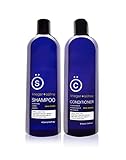 krieger + söhne Tea Tree Shampoo and Conditioner Set, with Tea Tree Oil & Peppermint Oil - Mens Shampoo and Conditioner to Heal Dry Scalp, Dandruff, and Prevent Hair Loss - 16oz (2 Bottles)