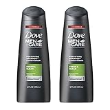 Dove Men+Care Fortifying 2 in 1 Shampoo and Conditioner, Fresh and Clean for Normal to Oily Hair with Caffeine and Menthol to Help Strengthen & Nourish Hair, 12 fl oz, Pack of 2