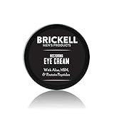 Brickell Men's Restoring Under Eye Cream for Men, Natural and Organic Anti Aging Eye Balm To Reduce Puffiness, Wrinkles, Dark Circles, Crows Feet and Under Eye Bags, 0.5 Ounce, Unscented