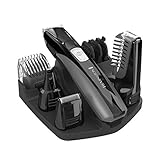 Remington Head to Toe Advanced Rechargeable Powered Body Groomer Kit, Beard Trimmer (10 Pieces), 6.3 Inch, Black