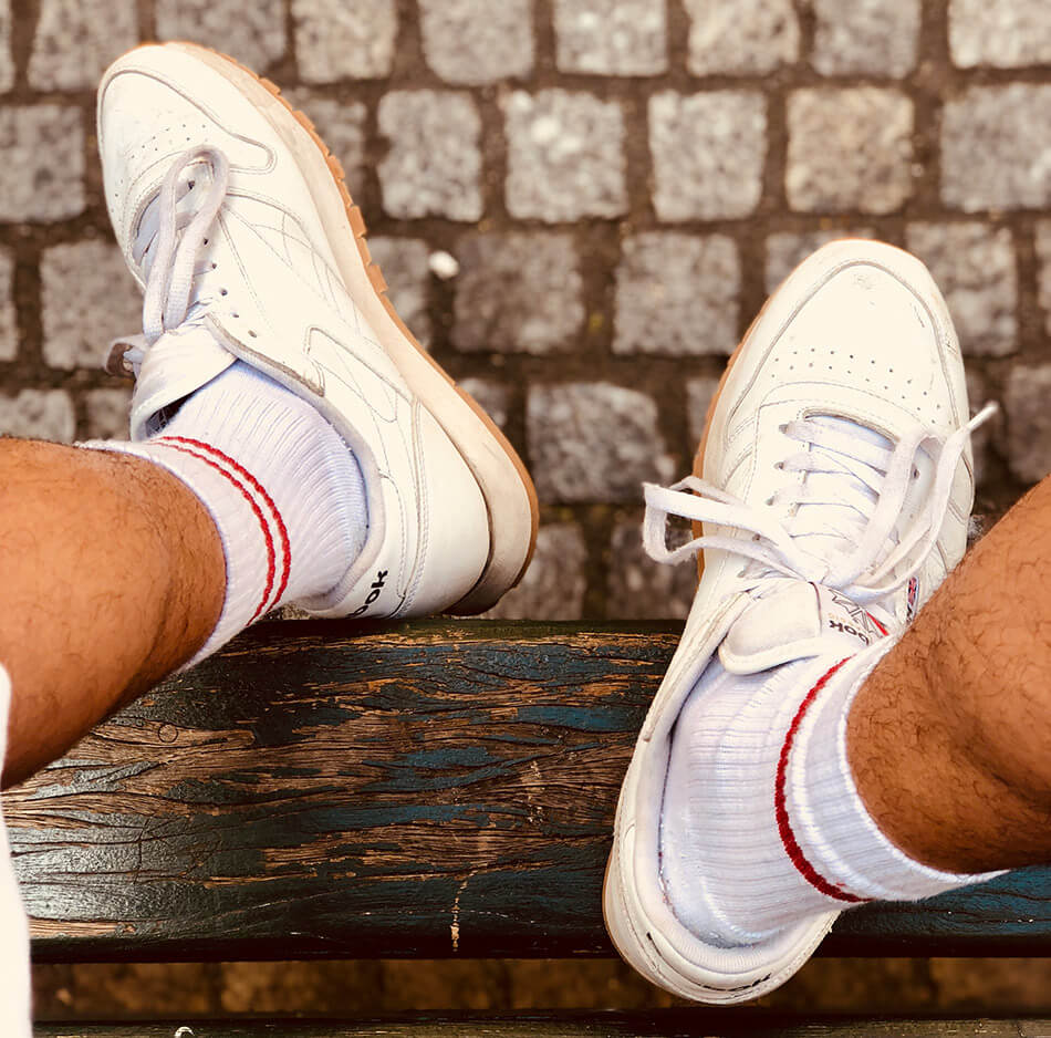 Men's Style Tips: White Trainers And Colourful Socks London Sock ...