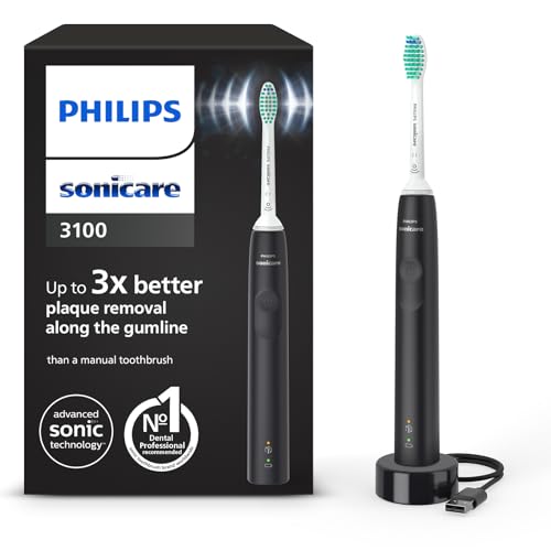 Philips Sonicare 3100, Brosse à dents électrique sonique, capteur de...