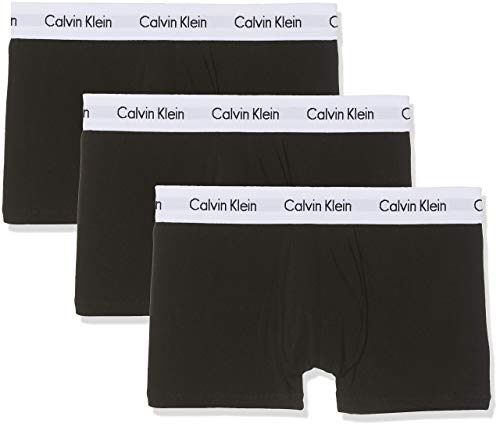 Calvin Klein Boxers Taille Basse Lot de 3 Homme Coton-Élasthanne,...
