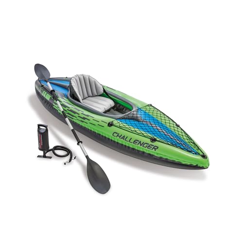 Intex - 68305NP - Set Kayak Challenger K1 - 1 Pers (Inclus Rame Et...
