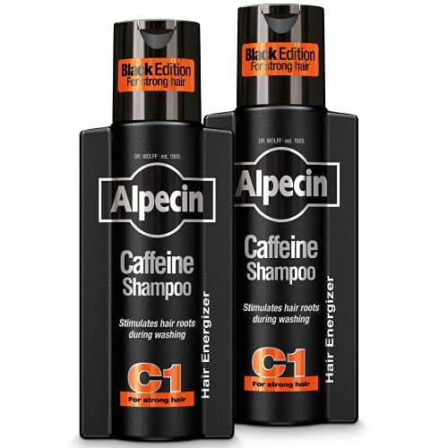 Alpecin Black Shampooing pour Hommes avec nouveau parfum 2x 250ml |...