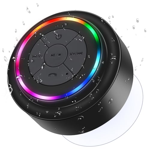 Haut-Parleur de Douche Enceinte Bluetooth Étanche Portable avec FM...