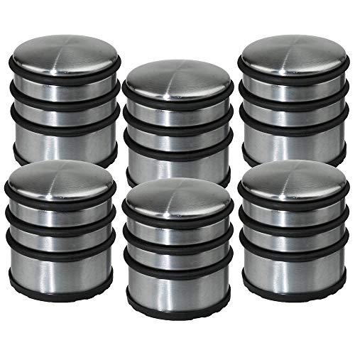 Lot de 6 stop-portes - Solide & Pratique - en Inox