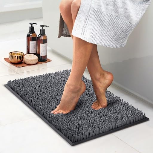 MAYSHINE Tapis de Salle de Bain Absorbant et Antidérapant en Chenille...