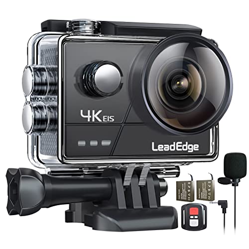 LeadEdge Caméra Sport 4K/30FPS 1080P/60FPS 20MP EIS Stabilisateur...