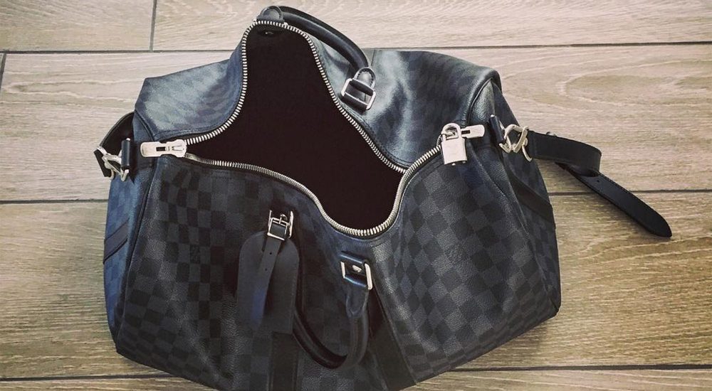 sac de weekend pour hommes damier Louis Vuitton