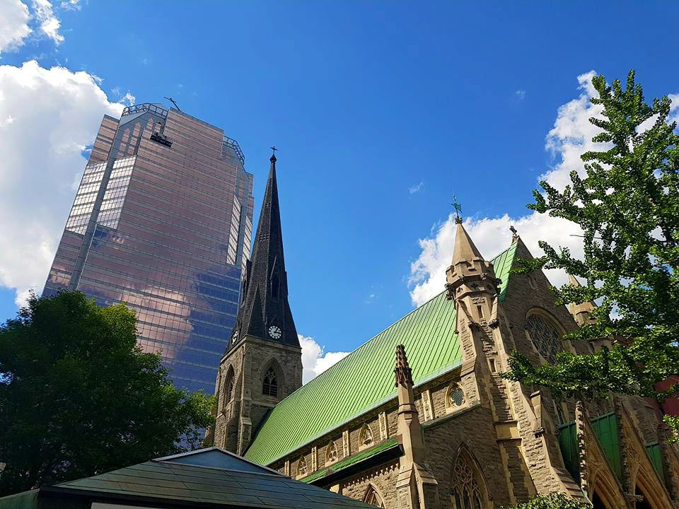 Centre-ville de Montréal, proche de la rue Sainte Catherine.