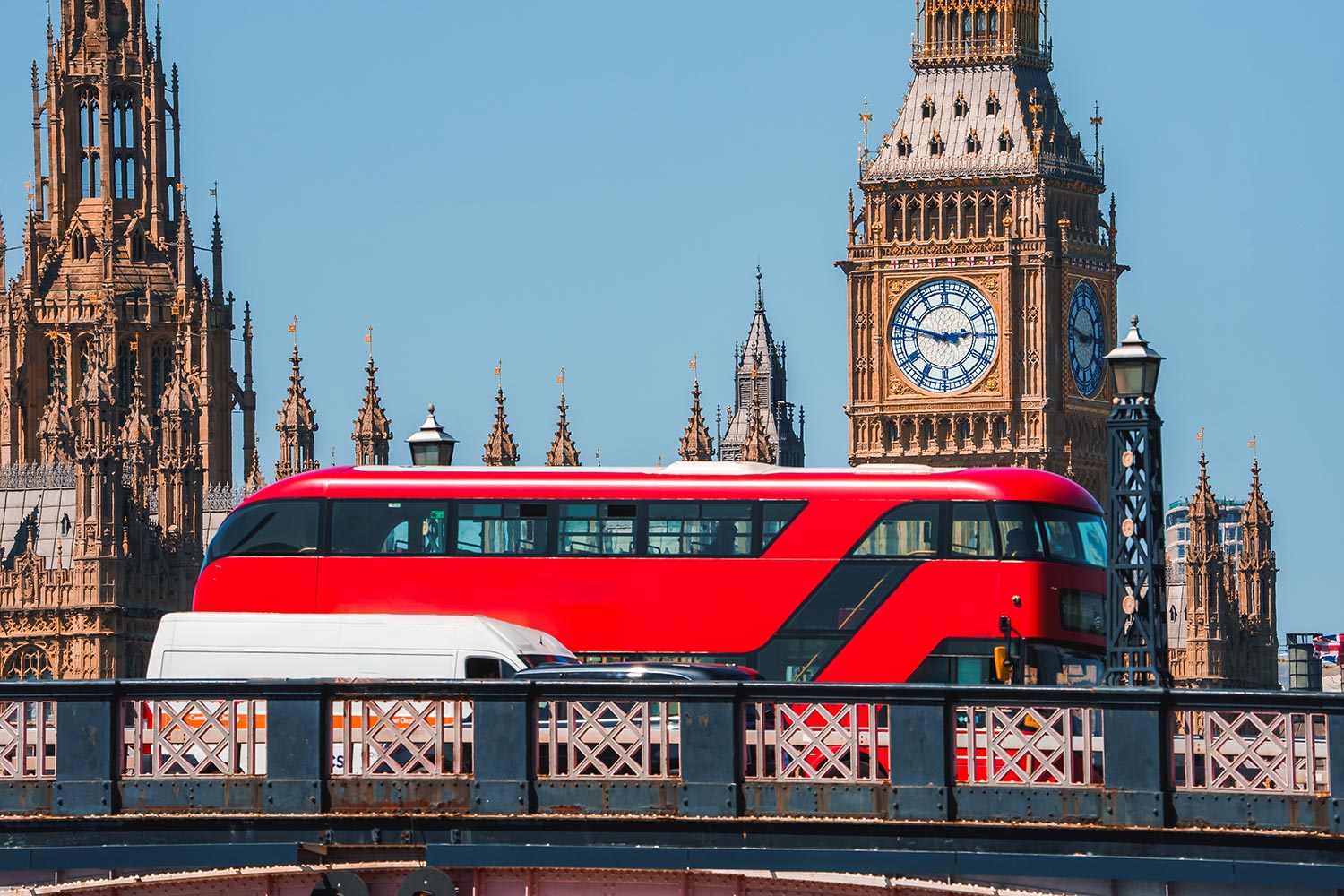 Big Ben et le pont de Westminster à Londres